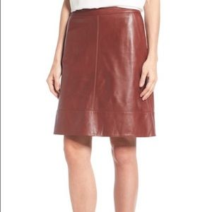 NWT Halogen Leather Skirt